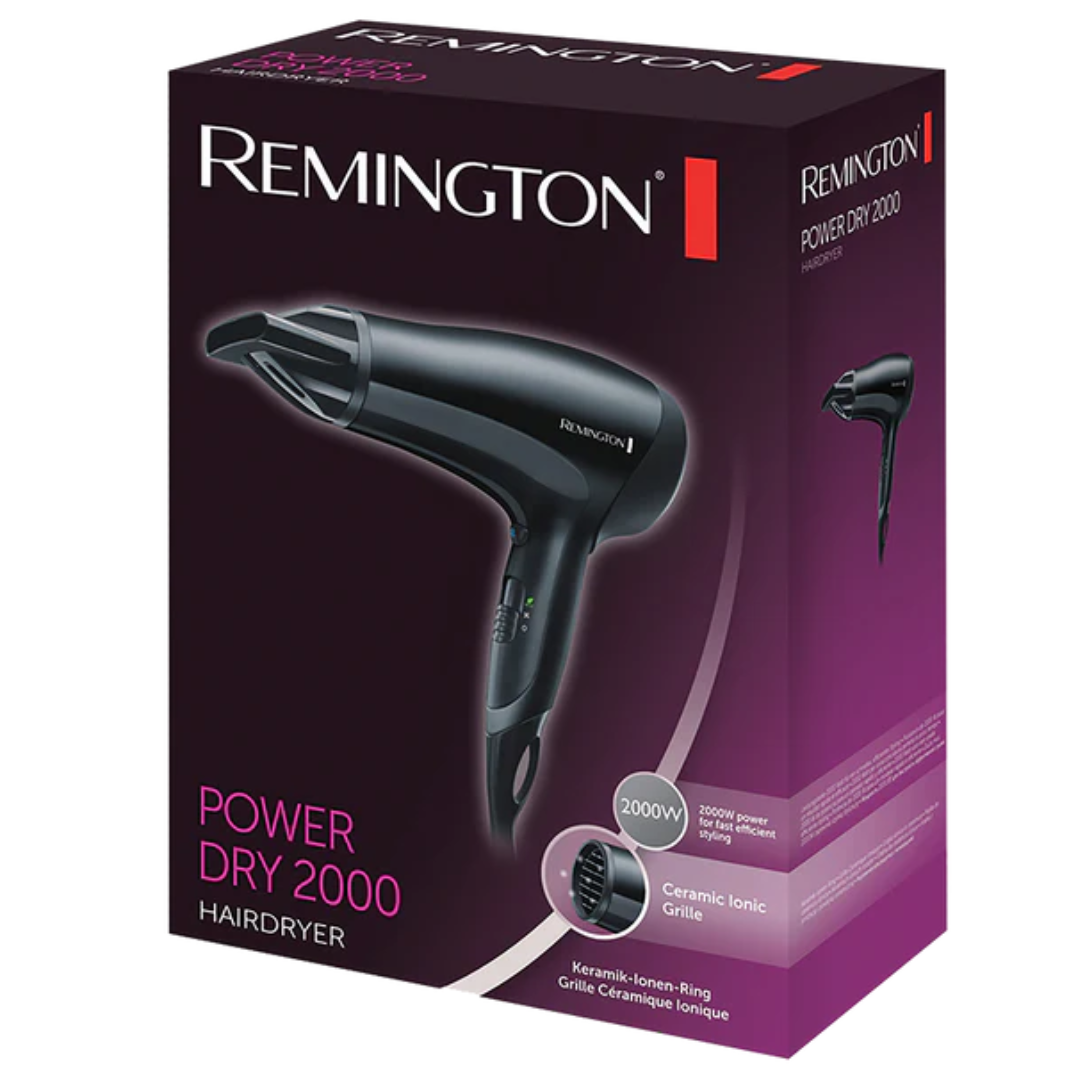 REMINGTON D3010 HAIR DRYER POWER IONIC 2000W